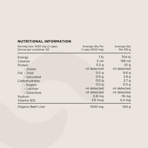 SN NIP Beef Liver Capsules