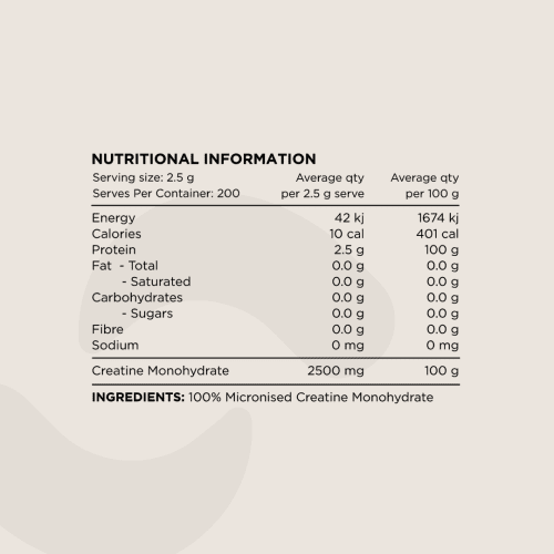 SN NIP Creatine Monohydrate