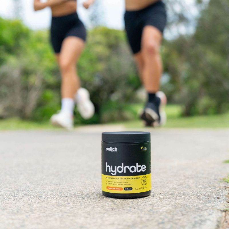 Switch Nutrition Hydrate Tub Couple Running In Background