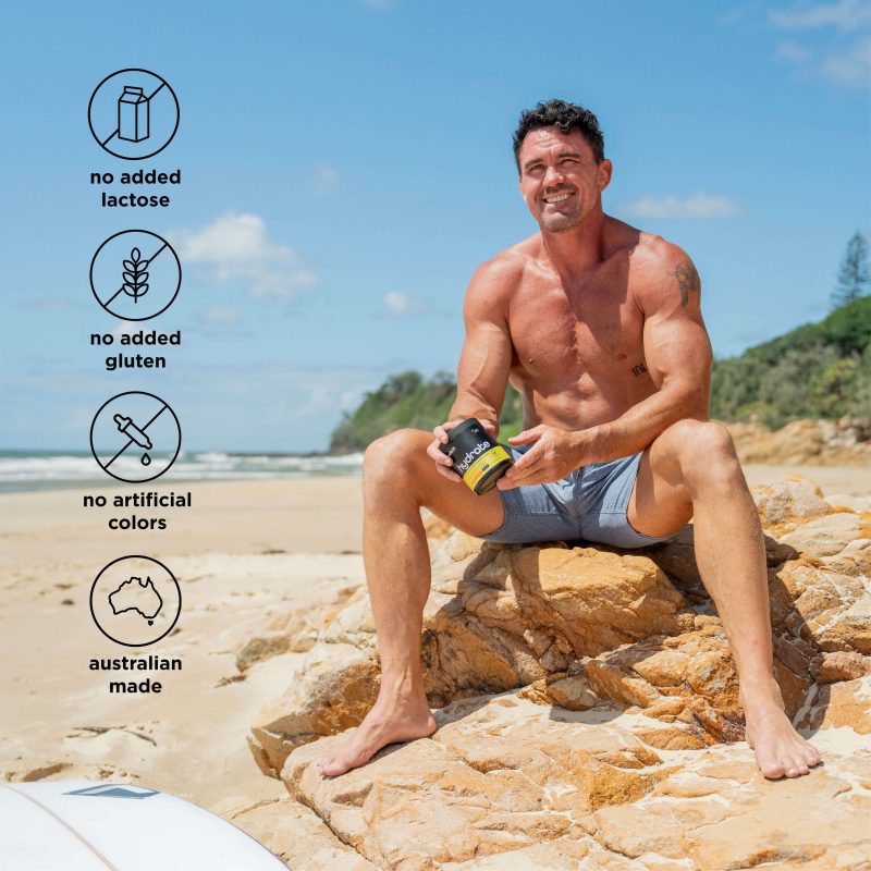 Switch Nutrition Hydrate Tub Product Benefits Male Surfer