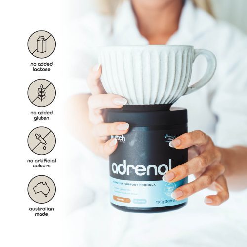 switch nutrition adrenal switch powder mug product benefit icons