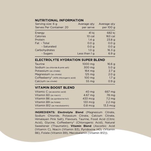 switch nutrition nutritional information panel