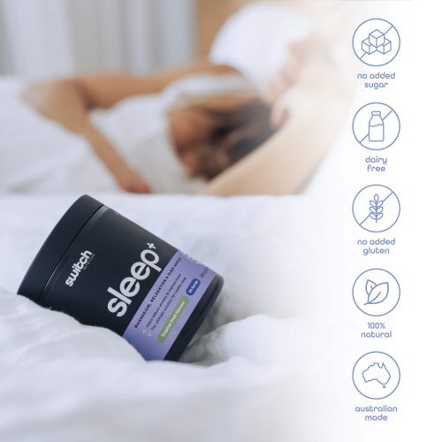 switch nutrition sleep lying on bed product feature icons